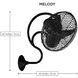 Atlas Melody 20 inch Matte Black Wall Fan, Atlas