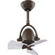 Atlas Diane 16 inch Textured Bronze with Barnwood Tone Blades Ceiling Fan in Barn Wood