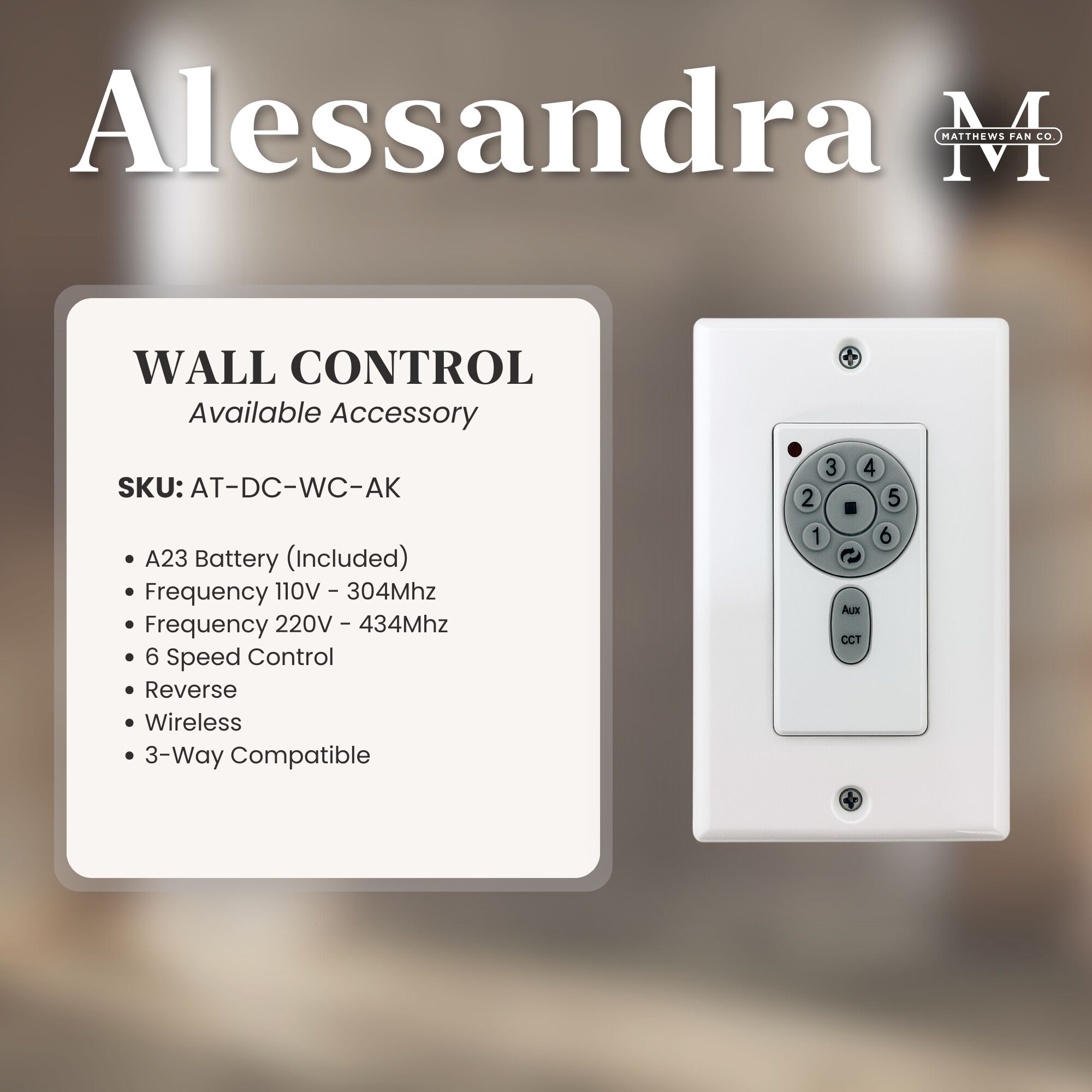 Atlas Alessandra 56 inch Matte Black with Barn Wood Tone Blades Ceiling Fan