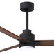 Atlas Alessandra-LK 56 inch Matte Black with Walnut Blades Indoor/Outdoor Ceiling Fan