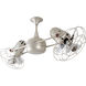 Matthews-Gerbar Duplo-Dinamico 39 inch Brushed Nickel Ceiling Fan, Matthews-Gerbar