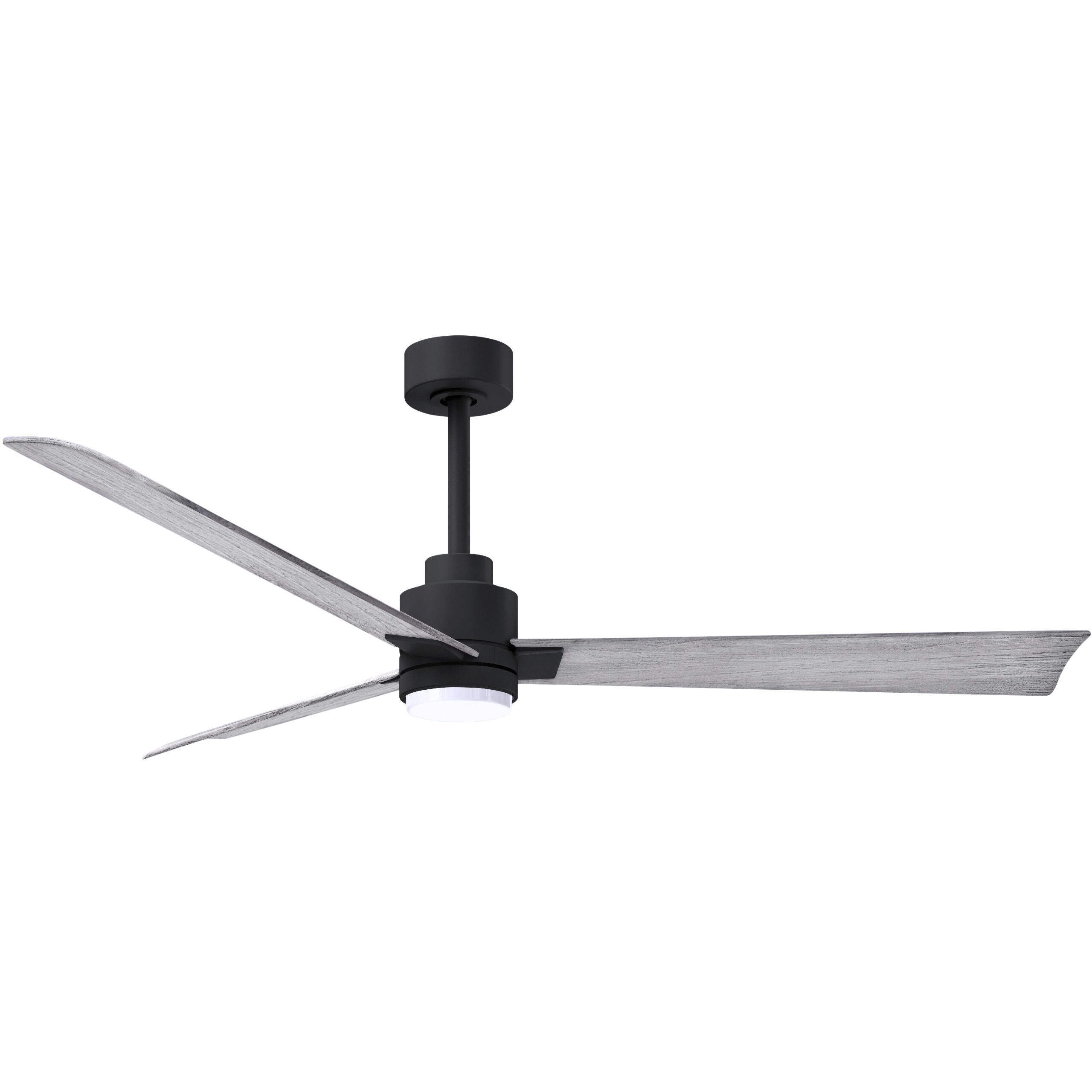 Atlas Alessandra - LK 56 inch Matte Black with Barn Wood Tone Blades Ceiling Fan