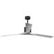 Atlas Nan XL 72 inch Matte Black with Barnwood Tone Blades Ceiling Fan in Barn Wood