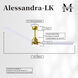 Atlas Alessandra - LK 72 inch Brushed Brass with Matte White Blades Transitional Ceiling Fan