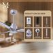 Atlas Alessandra 42 inch Brushed Nickel Indoor/Outdoor Ceiling Fan