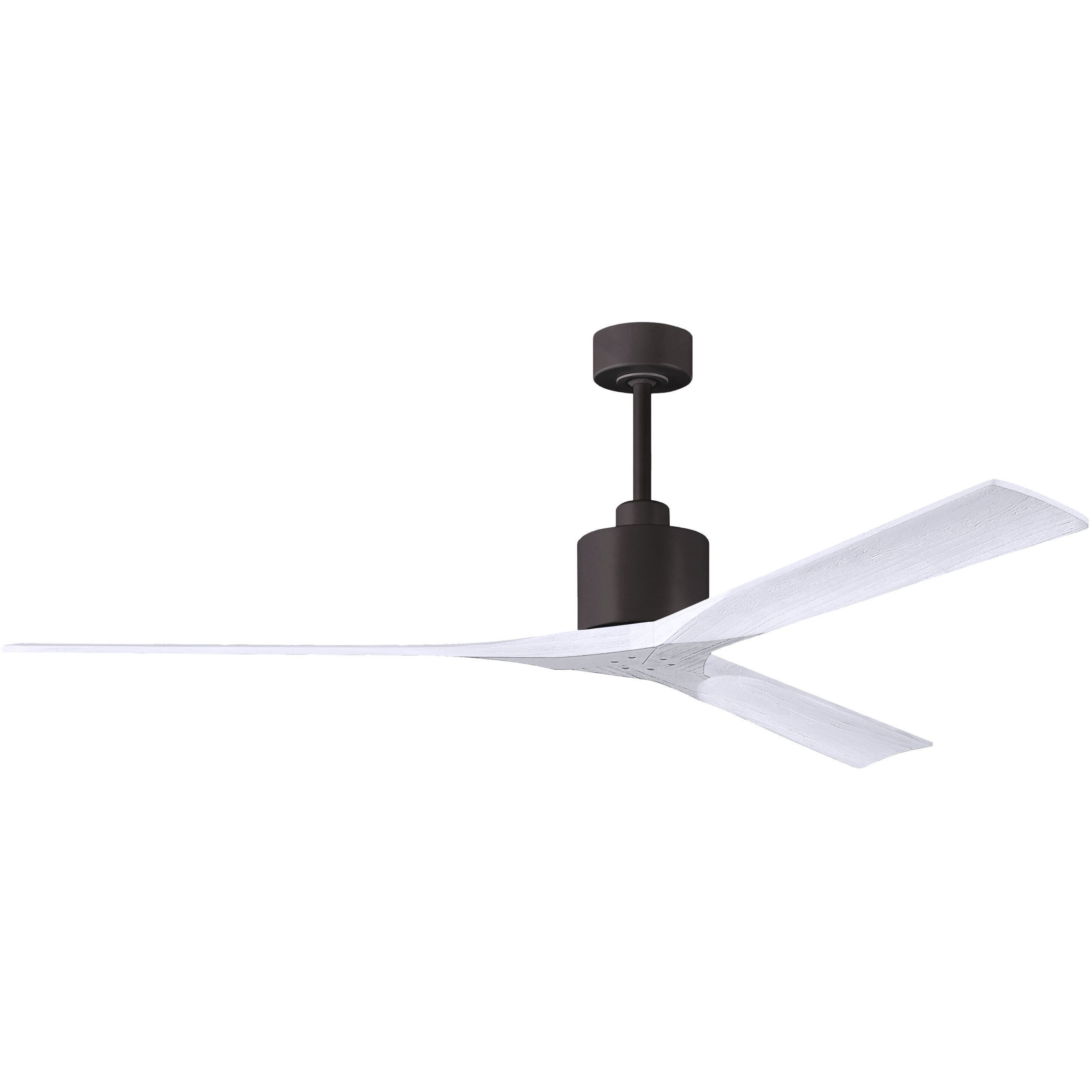 Atlas Nan XL 72 inch Textured Bronze with Matte White Blades Ceiling Fan