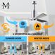 Atlas Patricia-3 60 inch Polished Chrome with Barnwood Tone Blades Ceiling Fan in Barn Wood, Atlas