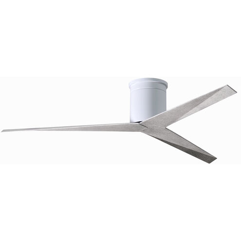 Atlas Eliza-H 56 inch Gloss White with Barn Wood Blades Ceiling Mount Paddle Fan, Atlas