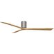 Atlas Irene-3H 72 inch Brushed Pewter with Light Maple Tone Blades Ceiling Fan