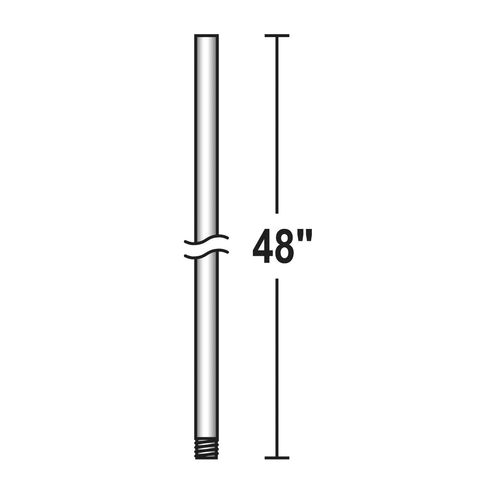 Matthews-Gerbar Brushed Copper Fan Down Rod in 48