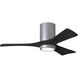 Atlas Irene-3HLK 42 inch Brushed Nickel with Matte Black Blades Flush Mount Paddle Fan, Flush Mounted