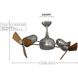 Atlas Dagny 38 inch Matte Black with Barnwood Tone Blades Ceiling Fan in Barn Wood