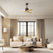 Atlas Nan 42 inch Textured Bronze with Light Maple Tone Blades Ceiling Fan
