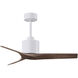 Atlas Mollywood 42 inch Matte White with Walnut Tone Blades Ceiling Fan, Atlas