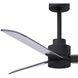 Atlas Alessandra 42 inch Matte Black with Brushed Nickel Blades Indoor/Outdoor Ceiling Fan