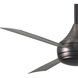 Atlas Donaire 52 inch Brushed Bronze with Silver Tone Blades Outdoor Ceiling Fan, Coastal Wet Rated