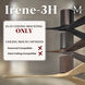 Atlas Irene-3H 42 inch Brushed Bronze with Matte Black Blades Flush Mount Paddle Fan