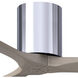 Atlas Irene-3H 42 inch Polished Chrome with Gray Ash Blades Ceiling Fan