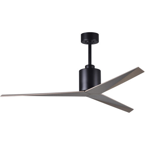 Atlas Eliza 56 inch Matte Black with Gray Ash Blades Ceiling Fan, Paddle Fan
