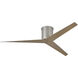 Atlas Eliza-H 56 inch Brushed Nickel with Gray Ash Tone Blades Ceiling Mount Paddle Fan, Atlas