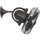 Atlas Kaye 17.5 inch Textured Bronze Oscillating Wall Fan, Atlas