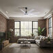 Atlas Ariella - LK 64 inch Matte Black with Matte White Blades Ceiling Fan