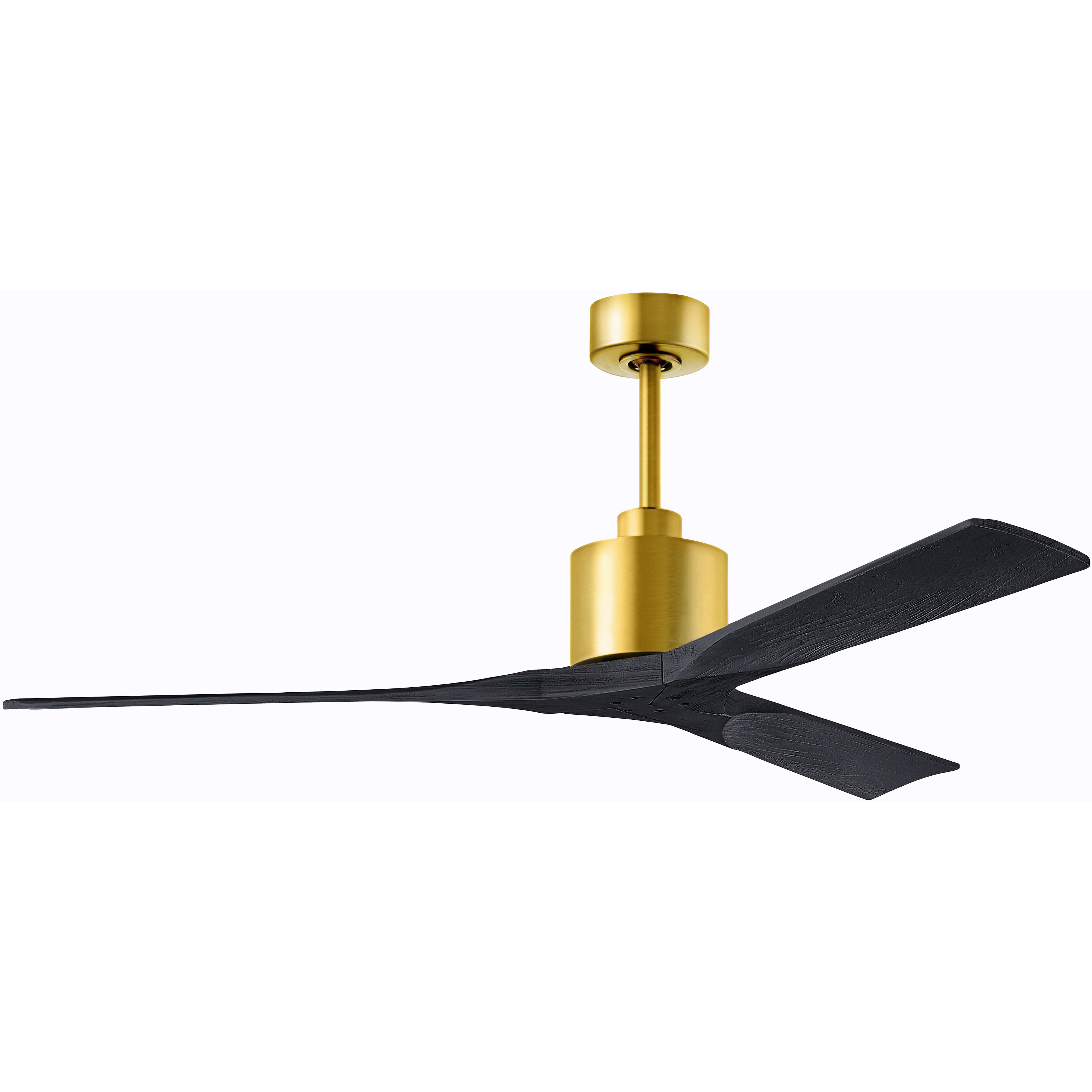 Atlas Nan 60 inch Brushed Brass with Matte Black Blades Ceiling Fan