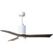 Atlas Patricia-3 52 inch Gloss White with Walnut Tone Blades Ceiling Fan, Atlas