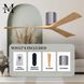 Atlas Irene-3H 72 inch Brushed Pewter with Light Maple Tone Blades Ceiling Fan