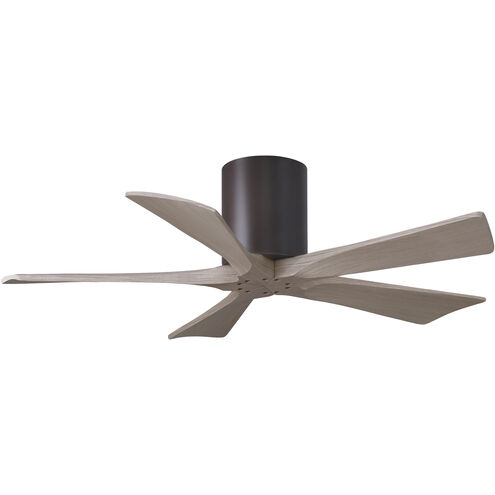 Atlas Irene-5H 42 inch Textured Bronze with Gray Ash Blades Indoor/Outdoor Ceiling Fan
