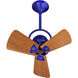 Matthews-Gerbar Bianca Direcional 16 inch Blue with Mahogany Blades Ceiling Fan