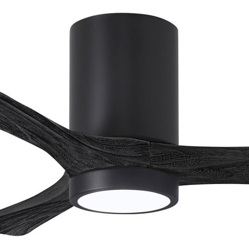 Atlas Irene-3HLK 42 inch Matte Black Ceiling Fan, Flush Mounted