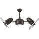 Atlas Dagny-LK 38 inch Textured Bronze with Barnwood Tone Blades Ceiling Fan in Barn Wood