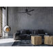 Atlas Eliza 56 inch Matte Black Ceiling Fan, Paddle Fan