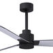 Atlas Alessandra 42 inch Matte Black with Brushed Nickel Blades Indoor/Outdoor Ceiling Fan