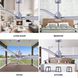 Atlas Alessandra 42 inch Brushed Nickel Indoor/Outdoor Ceiling Fan