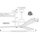 Atlas Irene-3 52 inch Matte Black with Walnut Tone Blades Ceiling Fan, Paddle Fan