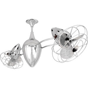 Matthews-Gerbar Ar Ruthiane 46 inch Polished Chrome Ceiling Fan, Matthews-Gerbar