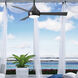 Atlas Donaire 52 inch Brushed Bronze with Silver Tone Blades Outdoor Ceiling Fan, Coastal Wet Rated