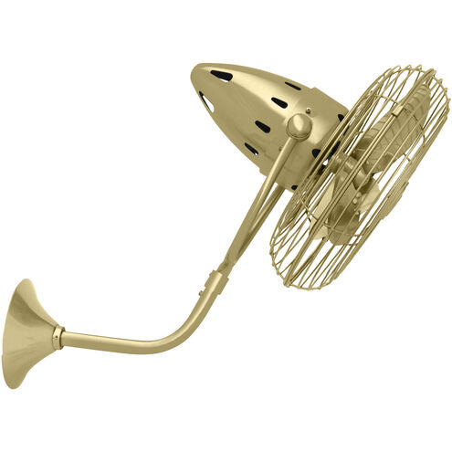 Matthews-Gerbar Bruna Parede 13 inch Brushed Brass Ceiling Fan, Matthews-Gerbar