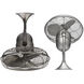 Atlas Kaye 17 inch Brushed Nickel Wall/Ceiling Fan, Atlas