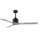 Atlas Nan 60 inch Matte Black with Barnwood Tone Blades Ceiling Fan in Barn Wood