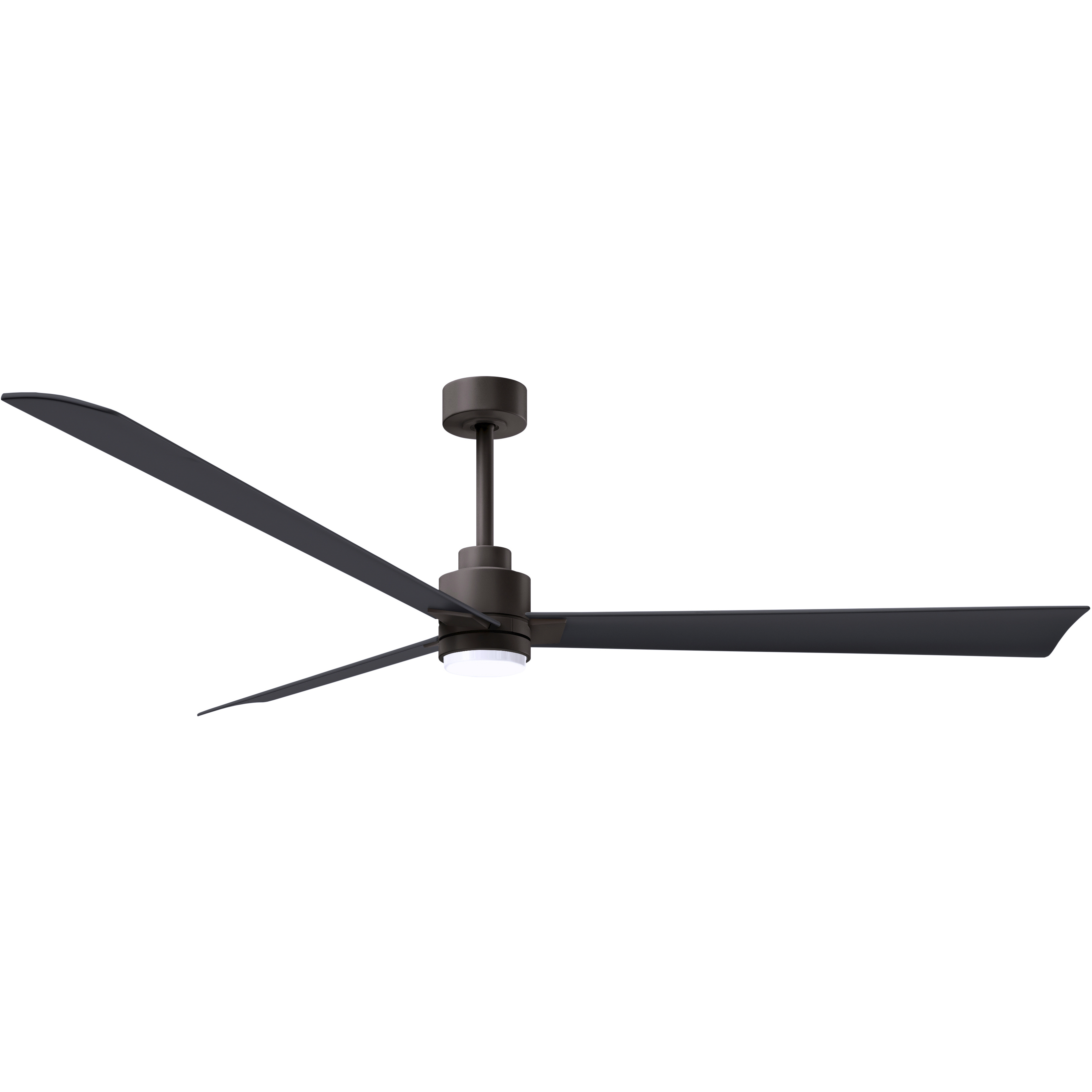 Atlas Alessandra - LK 72 inch Textured Bronze with Matte Black Blades Transitional Ceiling Fan