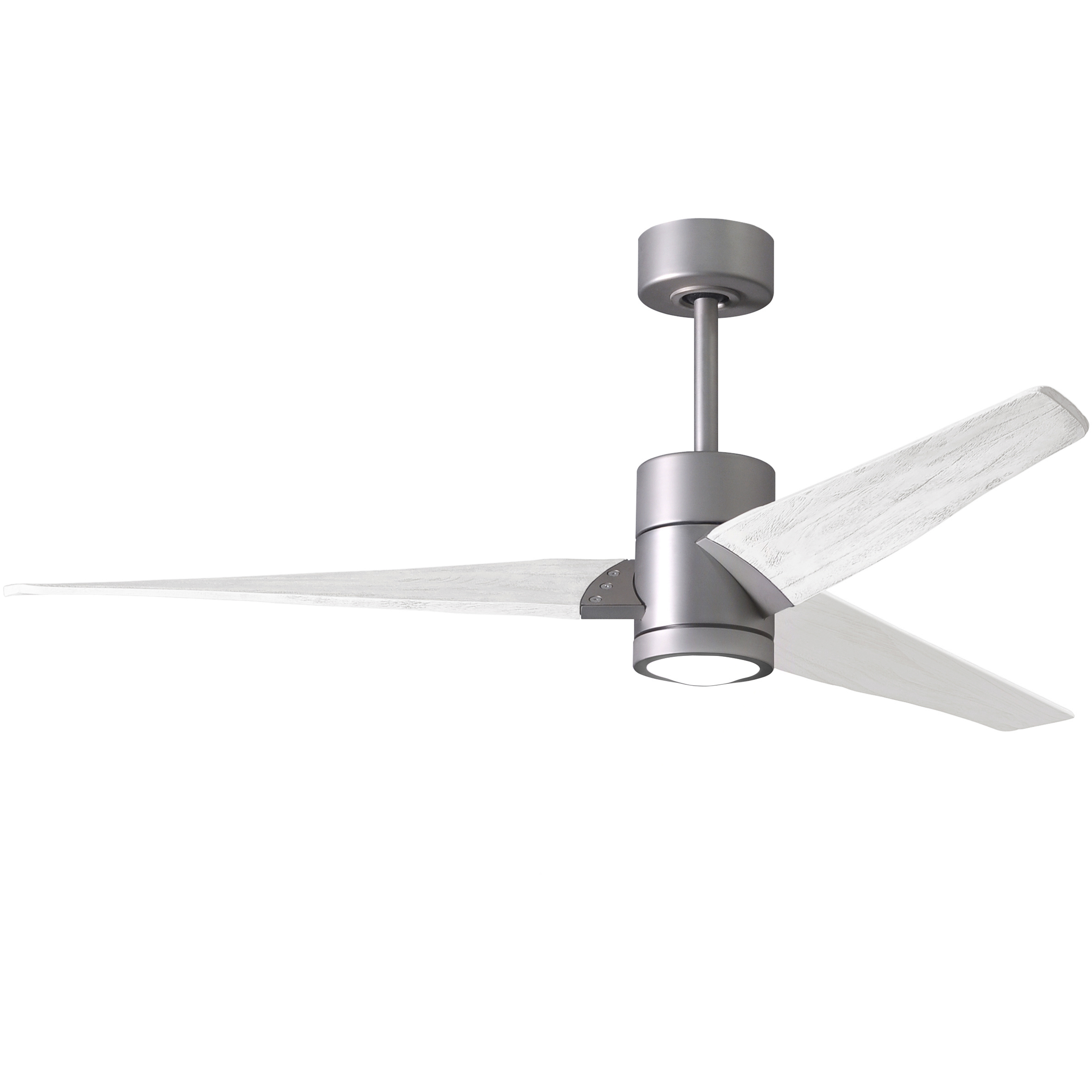 Atlas Super Janet 60 inch Brushed Nickel with Matte White Blades Ceiling Fan
