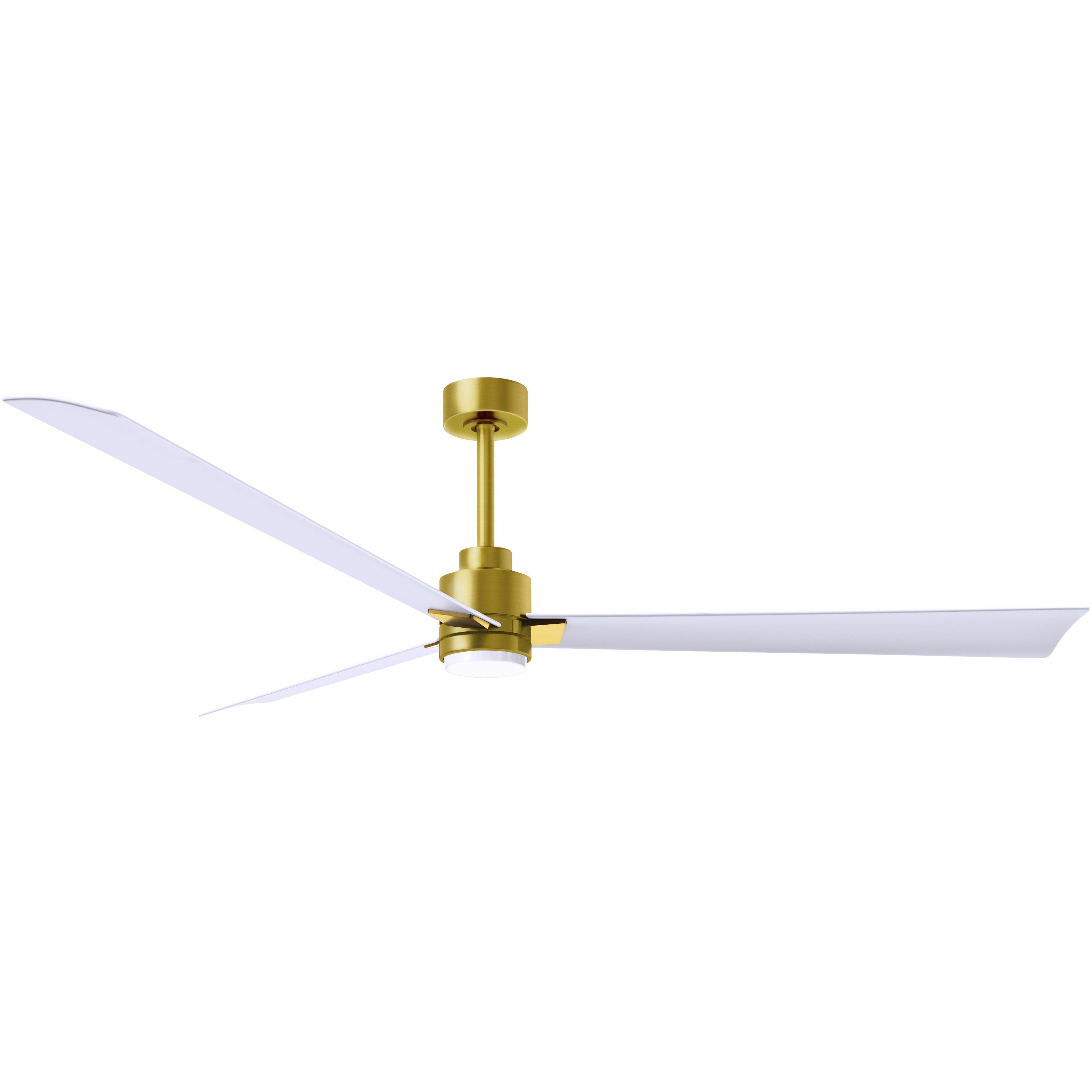 Atlas Alessandra - LK 72 inch Brushed Brass with Matte White Blades Transitional Ceiling Fan