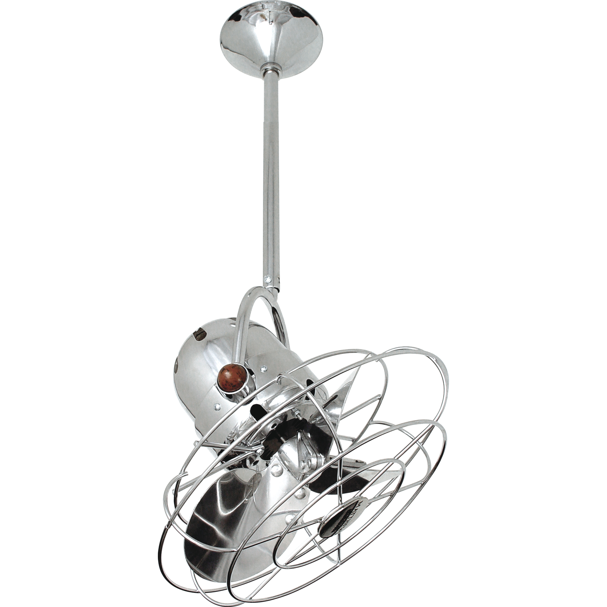 Matthews Gerbar Bianca Direcional 13 inch Polished Chrome Directional Ceiling Fan